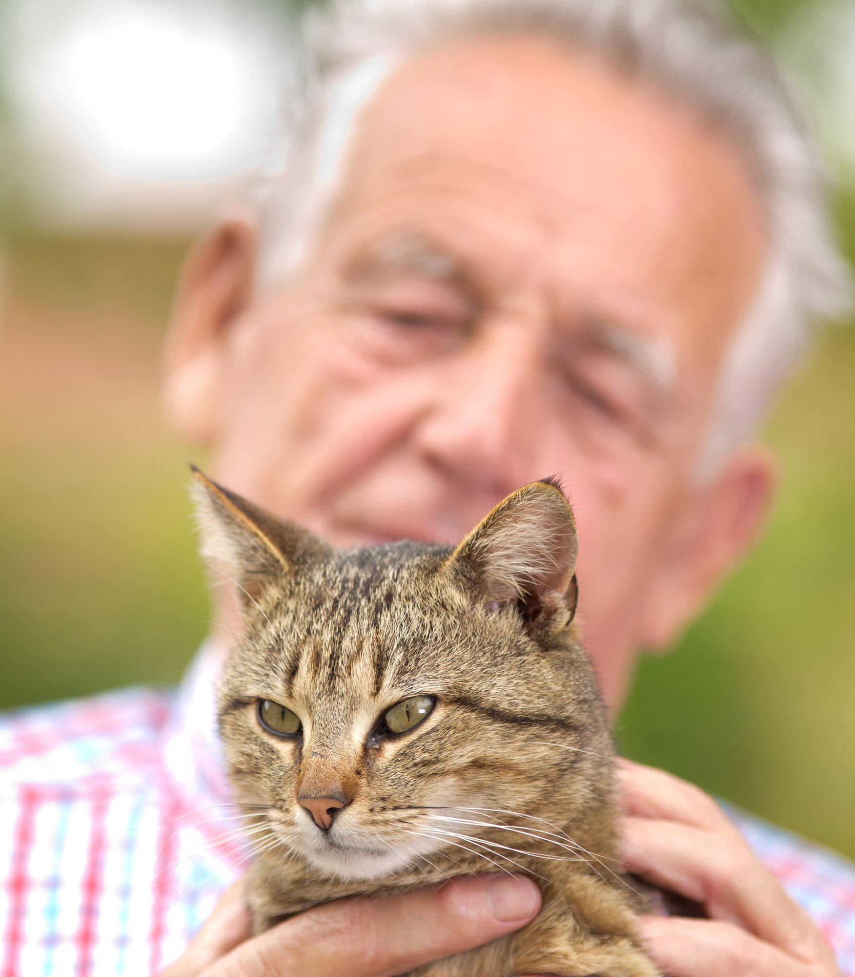 Man with cat close up Fotolia_64456644